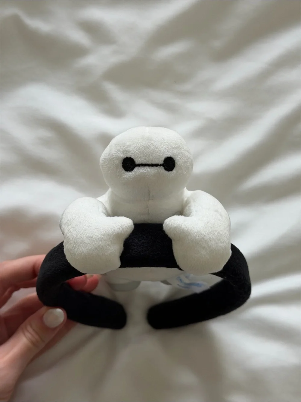 Disney Baymax Plush Headband in White and Black